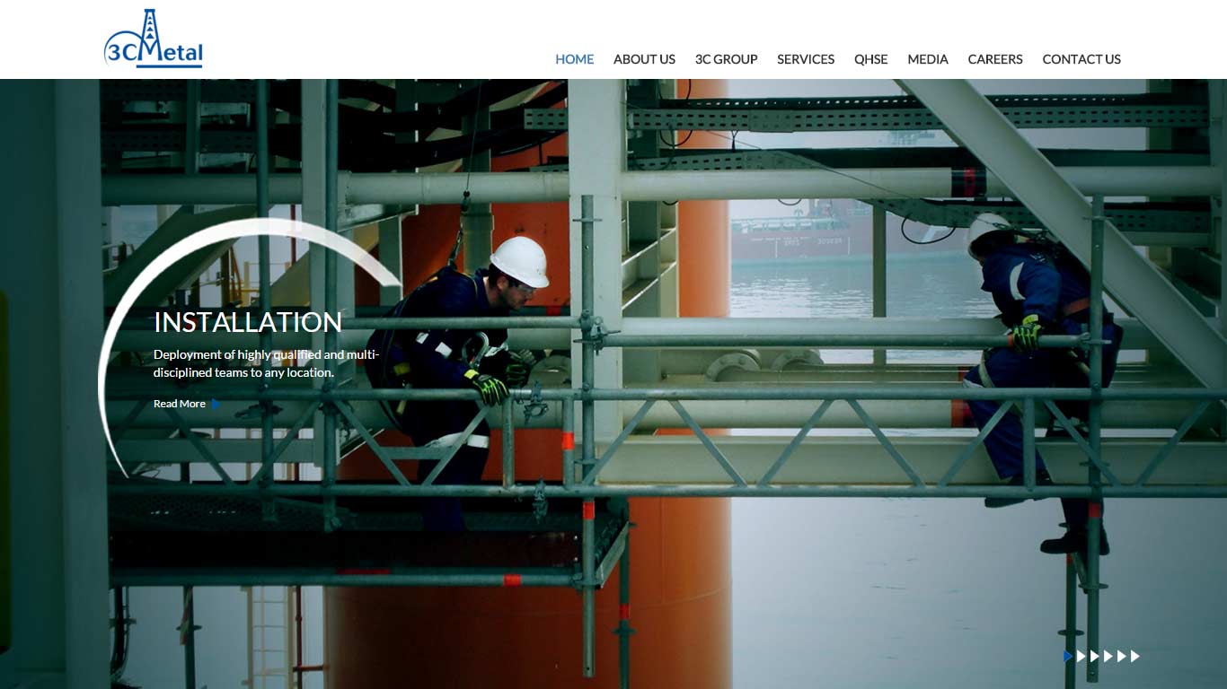 3C Metal Website Design